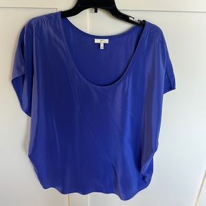 Joie SS Silk Blue Drip Sleeve L